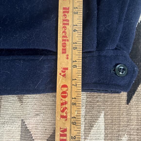 French Military Wool Jacket Navy Crop Small 1950s Vintage CDG Balenciaga Design - Picture 14 of 16